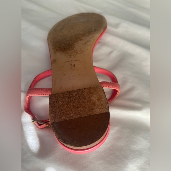 Pink ankle strap Chanel sandals - Picture 2 of 16